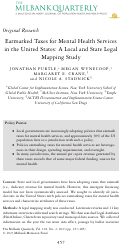 Cover page: Earmarked Taxes for Mental Health Services in the United States: A Local and State Legal Mapping Study.