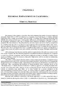 Cover page of Informal Employment in California