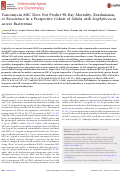 Cover page: Vancomycin MIC Does Not Predict 90-Day Mortality, Readmission, or Recurrence in a Prospective Cohort of Adults with Staphylococcus aureus Bacteremia