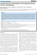 Cover page: CoupTFI interacts with retinoic acid signaling during cortical development.