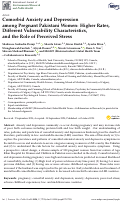 Cover page: Comorbid Anxiety and Depression among Pregnant Pakistani Women: Higher Rates, Different Vulnerability Characteristics, and the Role of Perceived Stress