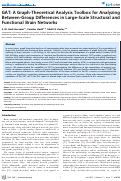 Cover page: GAT: A Graph-Theoretical Analysis Toolbox for Analyzing Between-Group Differences in Large-Scale Structural and Functional Brain Networks