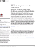 Cover page: SBOL Visual: A Graphical Language for Genetic Designs