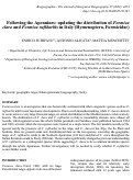 Cover page: Following the Apennines: updating the distribution of Formica clara and Formica rufibarbis in Italy (Hymenoptera, Formicidae)