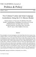 Cover page: Two-Cultures? Latino and Asian Language Assimilation along the U.S.-Mexico Border