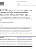 Cover page: Prenatal Alcohol Exposure is Associated with Regionally Thinner Cortex During the Preadolescent Period