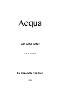 Cover page: Acqua