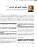 Cover page: Complex Traits and Simple Systems: An Interview with Leonid Kruglyak