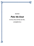 Cover page: Peter the Great