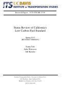 Cover page: Status Review of California's Low Carbon Fuel Standard