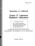 Cover page: LITHIUM ALLOYING AND DISLOCATION MECHANISMS FOR PRISMATIC SLIP IN MAGNESIUM