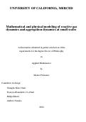 Cover page: Mathematical and physical modeling of reactive gas dynamics and aggregation dynamics at small scales