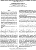 Cover page: The Effect of State Representations in Sequential Sensory Prediction: Introducingthe Shape Sequence Task