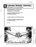 Cover page: Testing of a High Current DC ESQ Accelerator