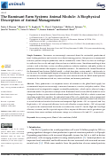 Cover page: The Ruminant Farm Systems Animal Module: A Biophysical Description of Animal Management