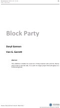 Cover page: Block Party
