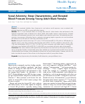 Cover page: Social Adversity, Sleep Characteristics, and Elevated Blood Pressure Among Young Adult Black Females