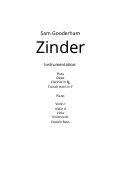 Cover page: Zinder
