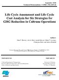 Cover page: Life Cycle Assessment and Life Cycle Cost Analysis for Six Strategies for GHG Reduction in Caltrans Operations