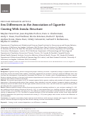 Cover page: Sex Differences in the Association of Cigarette Craving with Insula Structure