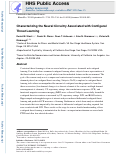 Cover page: Characterizing the neural circuitry associated with configural threat learning