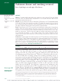 Cover page: Parkinson disease and smoking revisited: ease of quitting is an early sign of the disease.