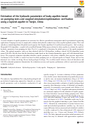 Cover page: Estimation of the hydraulic parameters of leaky aquifers based on pumping tests and coupled simulation/optimization: verification using a layered aquifer in Tianjin, China