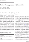 Cover page: The effects of betaine treatment on rats fed an acute bolus of ethanol at 3 and 12 h post bolus: a microarray analysis