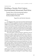 Cover page: Building a 21st Century Environmental Movement That Wins: Twenty Years of Environmental Justice Organizing by the Asian Pacific Environmental Network