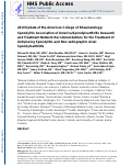 Cover page: 2019 Update of the American College of Rheumatology/Spondylitis Association of America/Spondyloarthritis Research and Treatment Network Recommendations for the Treatment of Ankylosing Spondylitis and Nonradiographic Axial Spondyloarthritis