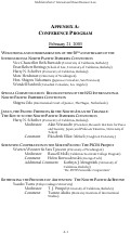 Cover page of Multilateralism and International Ocean Resources Law:  Appendix A.  Conference Program