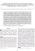 Cover page: COMPARISON BETWEEN THORACIC RADIOGRAPHIC FINDINGS AND POSTMORTEM DIAGNOSIS OF THORACIC DISEASES IN DYSPNEIC COMPANION RATS (RATTUS NORVEGICUS)