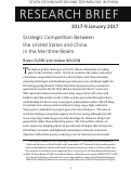 Cover page: Strategic Competition Between the United States and China in the Maritime Realm