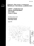Cover page: CalTOX™, A Multimedia Total Exposure Model Spreadsheet User's Guide Version 4.0 (Beta)