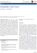 Cover page: Immunoglobulin A and liver diseases