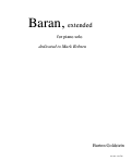 Cover page: Baran, extended