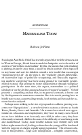 Cover page: Afterword: Maternalism today