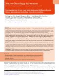 Cover page: Segmentation of pre- and posttreatment diffuse glioma tissue subregions including resection cavities.