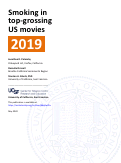 Cover page of Smoking in top-grossing US movies: 2019