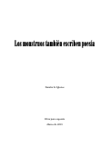 Cover page: Los monstruos también escriben poesía