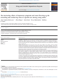 Cover page: The interacting effects of depression symptoms and sweet flavoring on the rewarding and reinforcing value of cigarillo use among young adults.