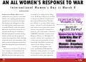Cover page: An All Women's Response to War