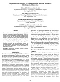 Cover page: Implicit Understanding of Arithmetic with Rational Numbers:
The Impact of Expertise