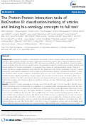 Cover page: Benchmarking of the 2010 BioCreative Challenge III text-mining competition by the BioGRID and MINT interaction databases