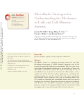 Cover page: Microfluidic Strategies for Understanding the Mechanics of Cells and Cell-Mimetic Systems