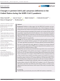 Cover page: Changes in preterm birth and caesarean deliveries in the United States during the SARS‐CoV‐2 pandemic