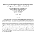 Cover page: Impact of admission and cache replacement policies on response times of 
jobs on data grids