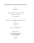 Cover page: Speeding up distributed storage and computing systems using codes