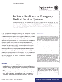 Cover page: Pediatric Readiness in Emergency Medical Services Systems