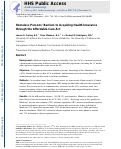 Cover page: Barriers to Homeless Persons Acquiring Health Insurance Through the Affordable Care Act